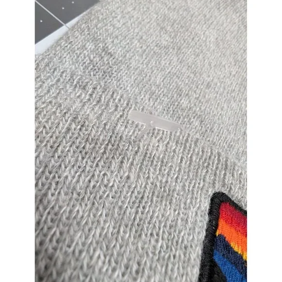 Legacy Gray Knit Beanie Arkansas sunset lake patch winter hat adult size - Picture 3 of 6